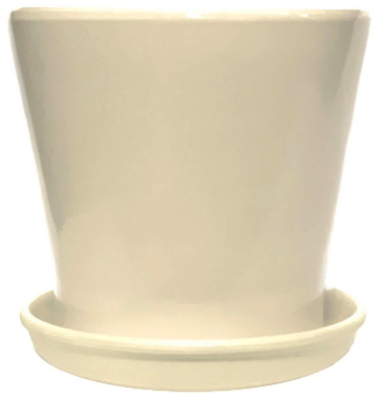 Горшок GARDEN SHOW d13 см 1 л керамический в ассортименте с поддоном