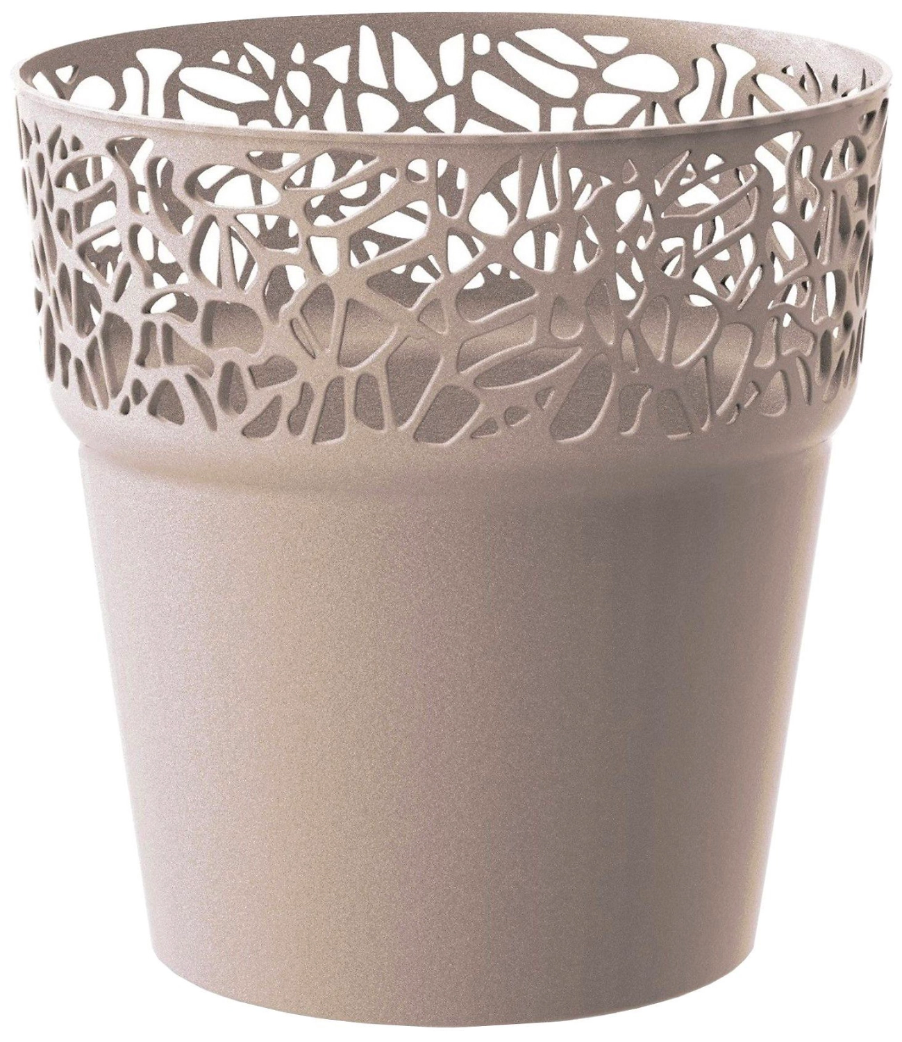 Кашпо Prosperplast Naturo d14,5 см полипропиленовое мокко