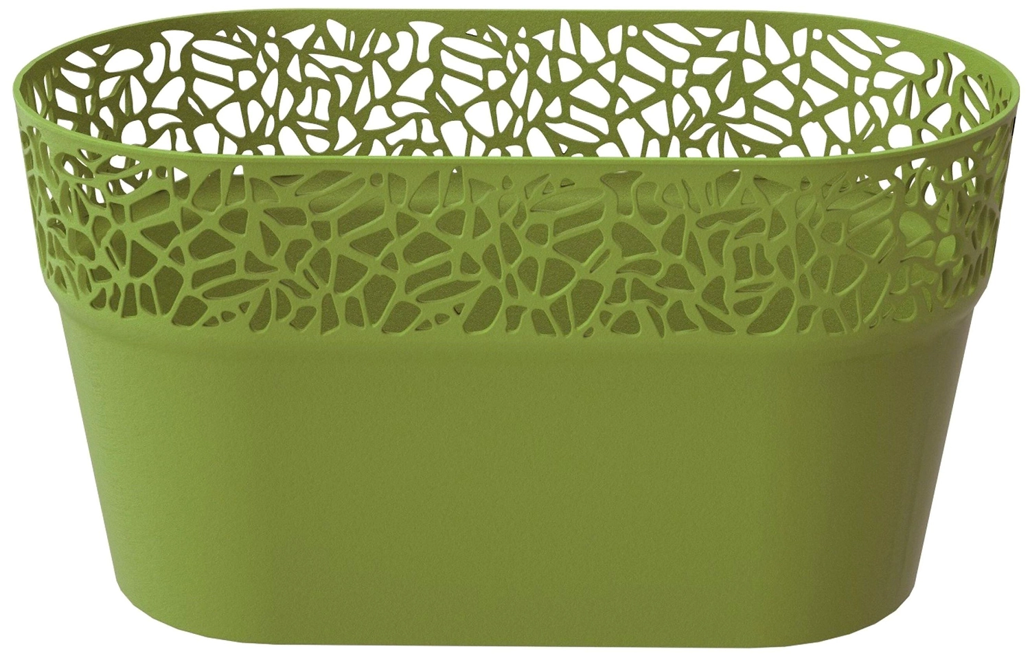 Кашпо Prosperplast Naturo 27,5х14,5х15 см полипропиленовое оливковое