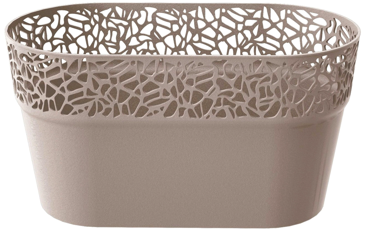 Кашпо Prosperplast Naturo 27,5х14,5х15 см полипропиленовое мокко