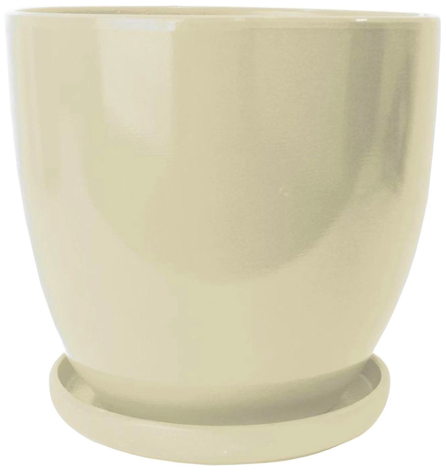 Горшок d13,5 см 1,4 л керамический жемчужный