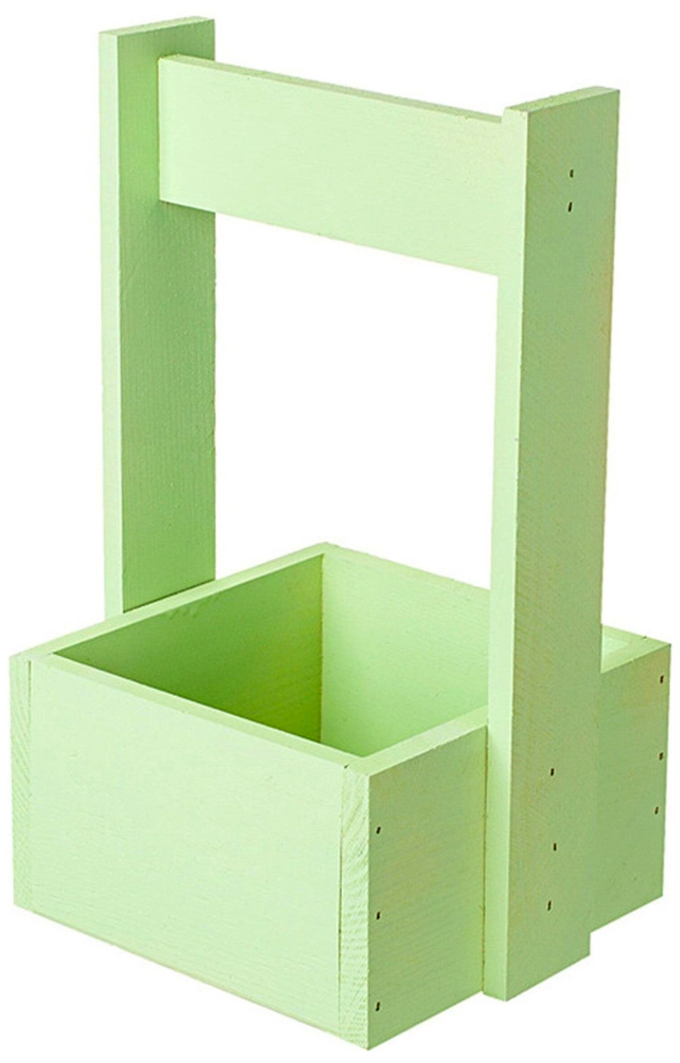 Корзина Азалия Декор №3 25х15х13,5 cм деревянная салатовая