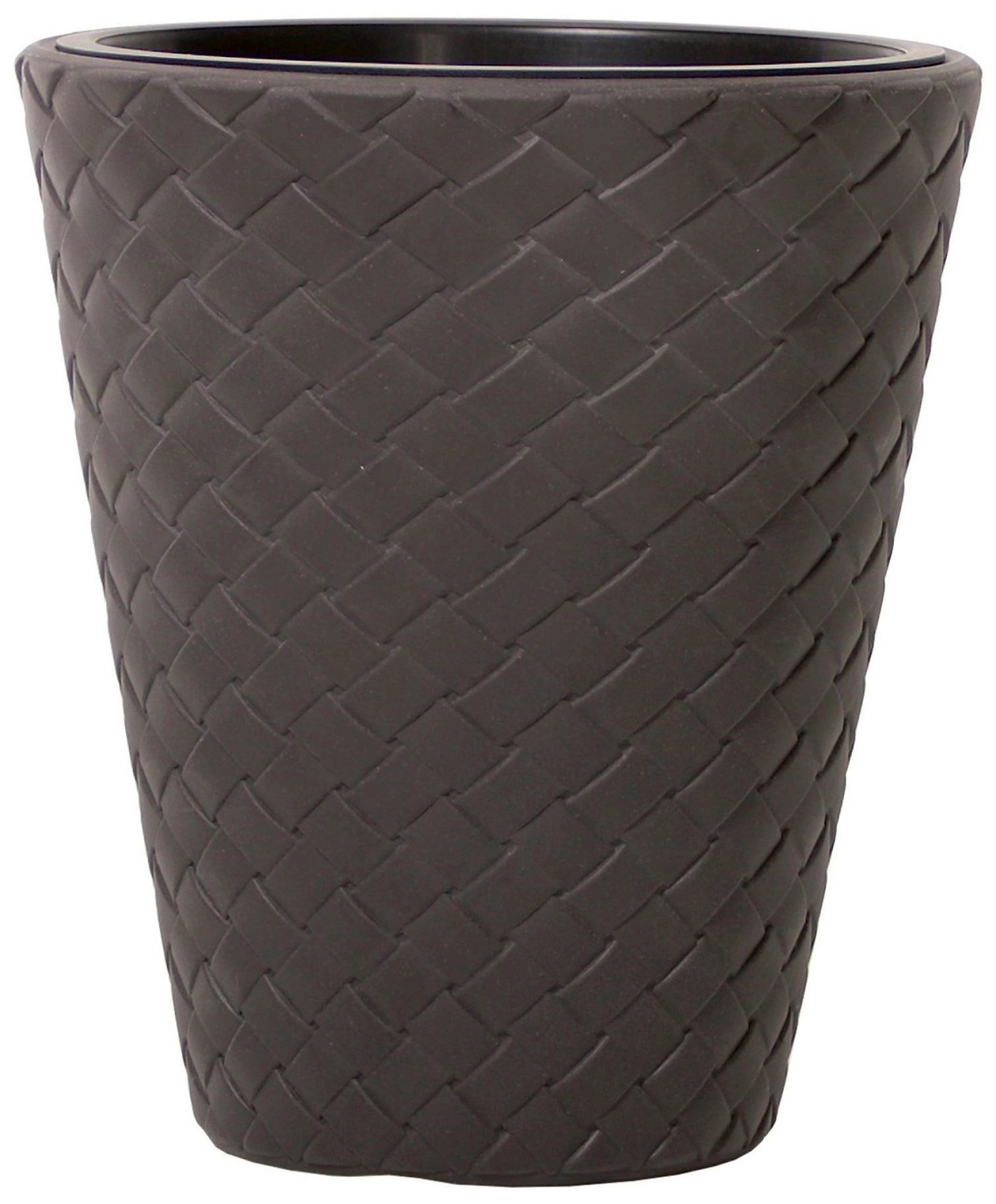 Кашпо Prosperplast Matuba d30 см 8 л полипропиленовое коричневое