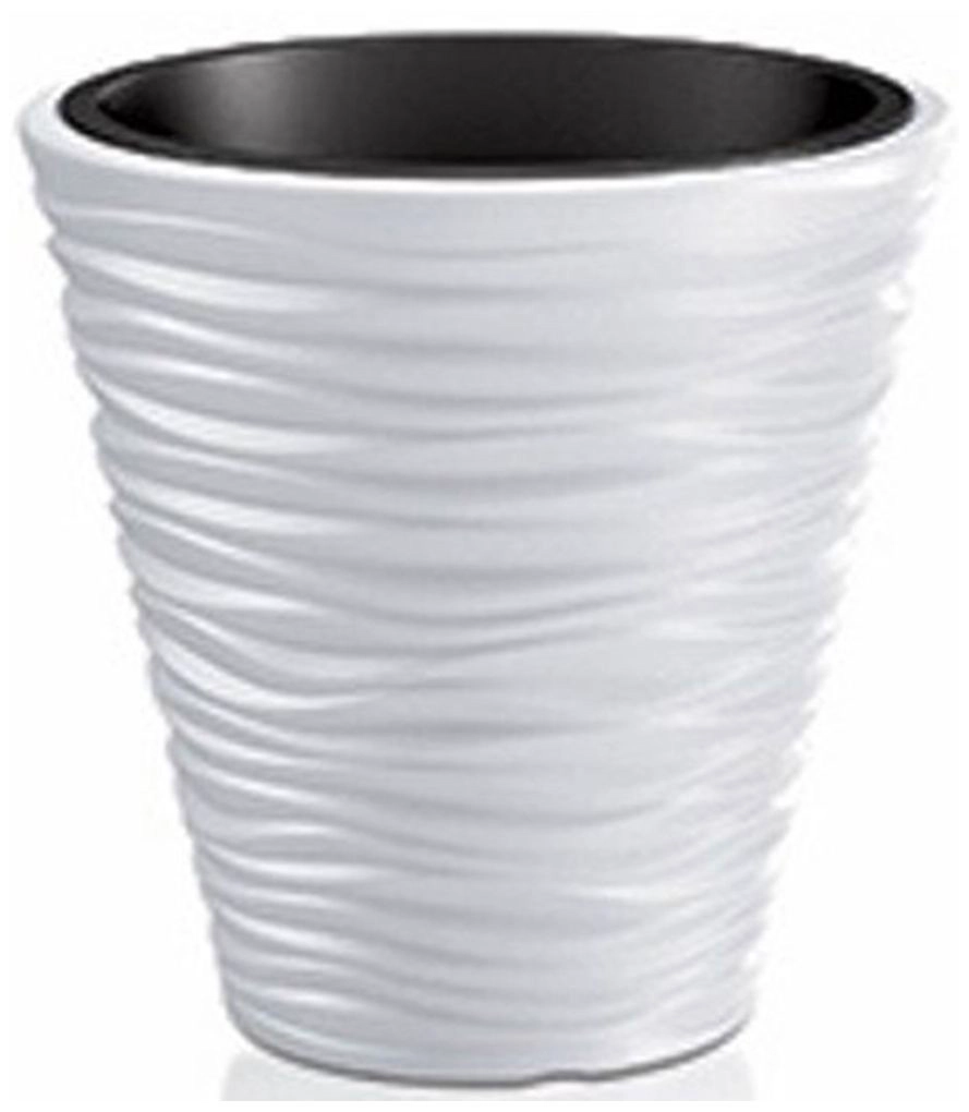 Кашпо Prosperplast Sand d34,5 см 35х35х39 см 11 л полипропиленовое белое
