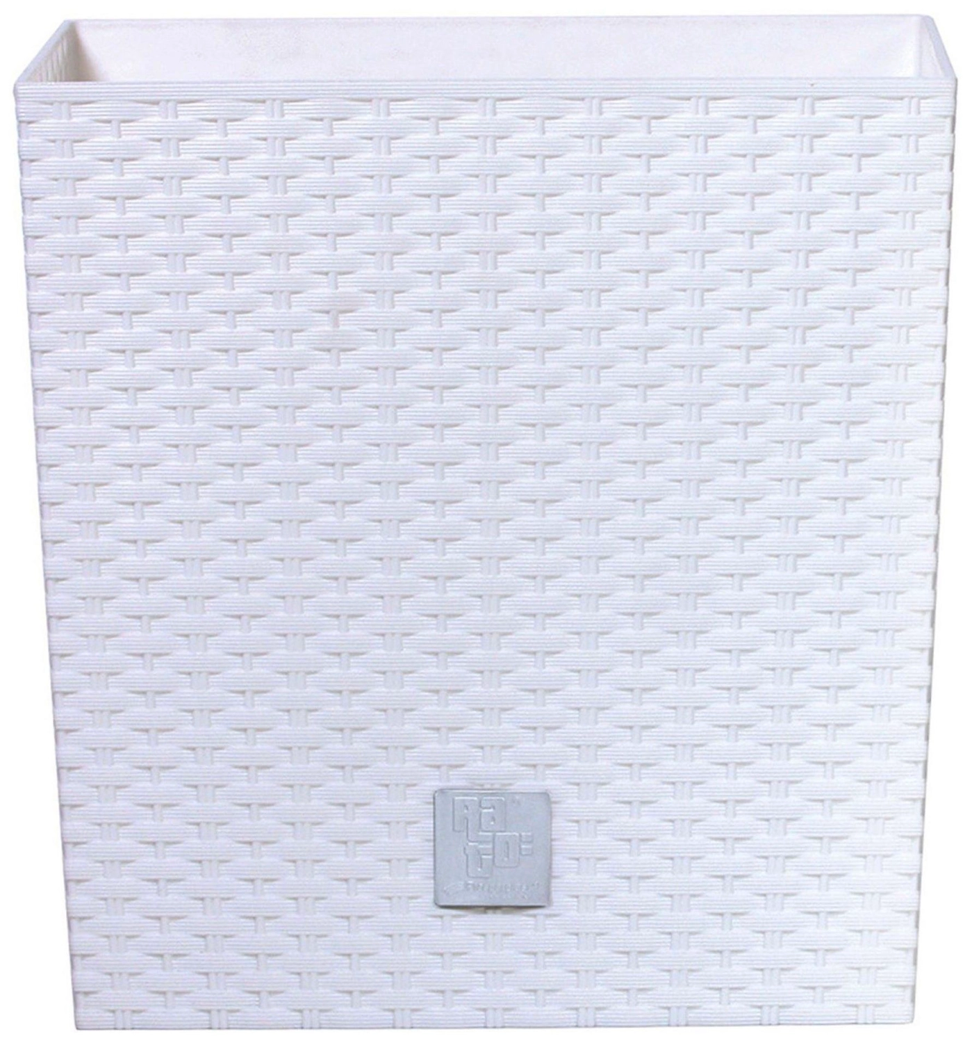 Кашпо Prosperplast Rato Low 20х20х20,2 см 6,8 л полипропиленовое белое