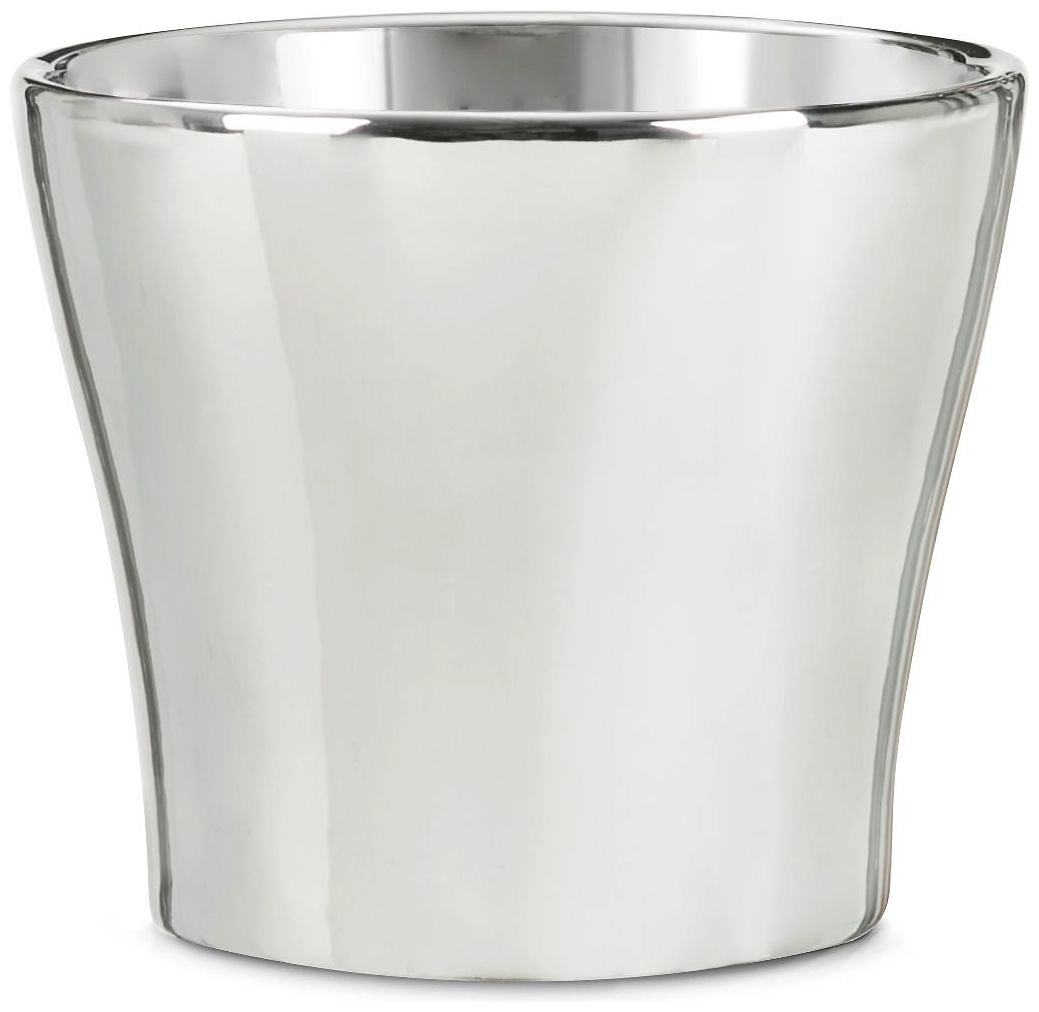 Кашпо Scheurich Mirror Silver Tour 808 d15 см керамическое серебряное
