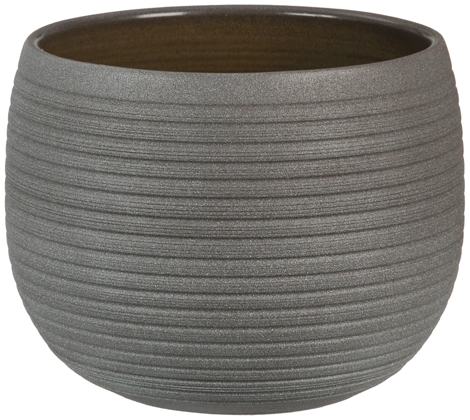 Кашпо Scheurich 744 d16 см керамическое темно-серое