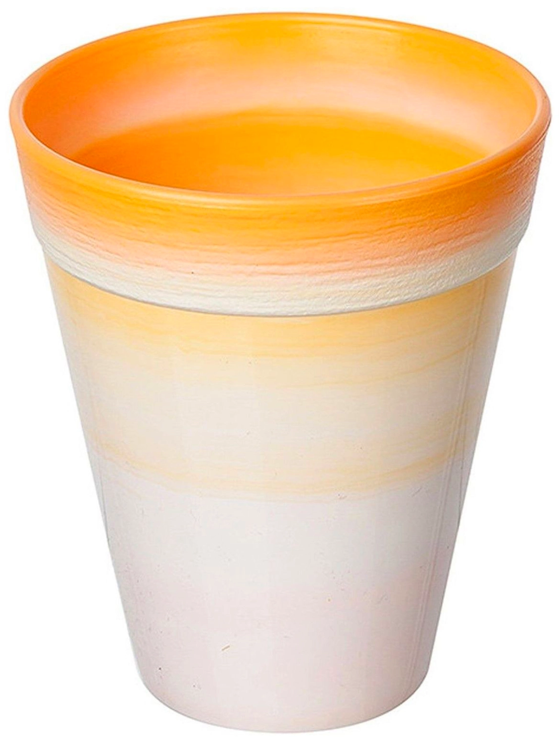 Кашпо Азалия Декор d9 см 0,35 л полипропиленовое оранжевое