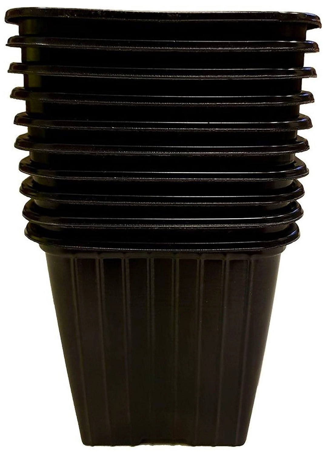 Горшок ГазонCity 7х7х6,5 см 0,21 л полистирольный черный