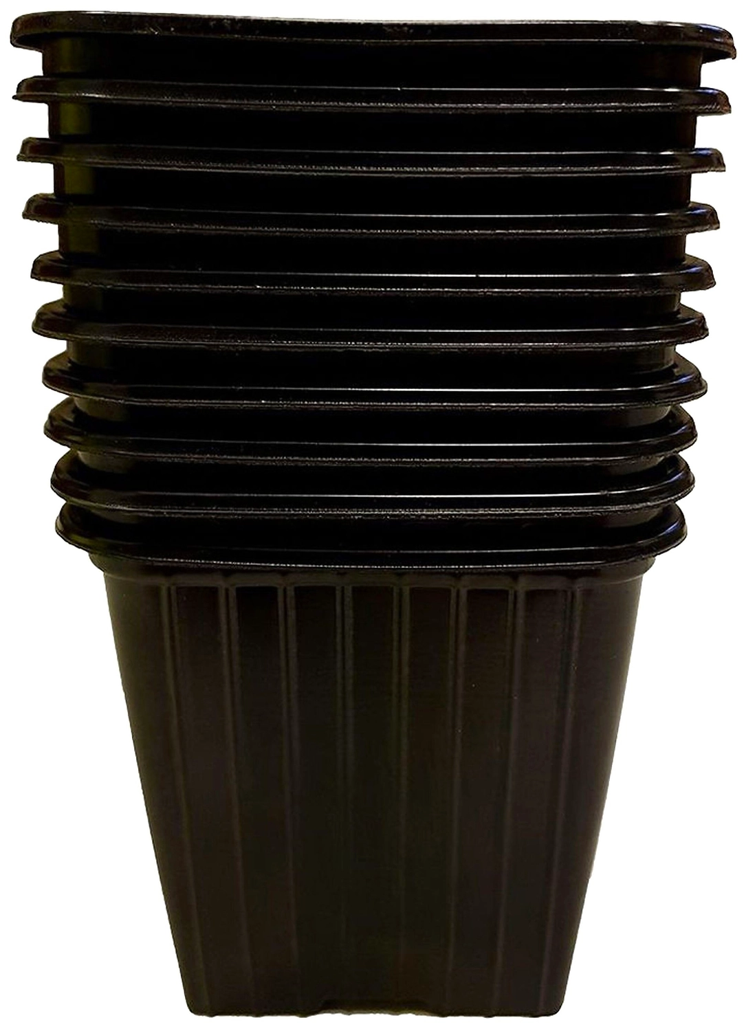 Горшок ГазонCity Линер 8,5х9х9 см 0,52 л полистирольный черный
