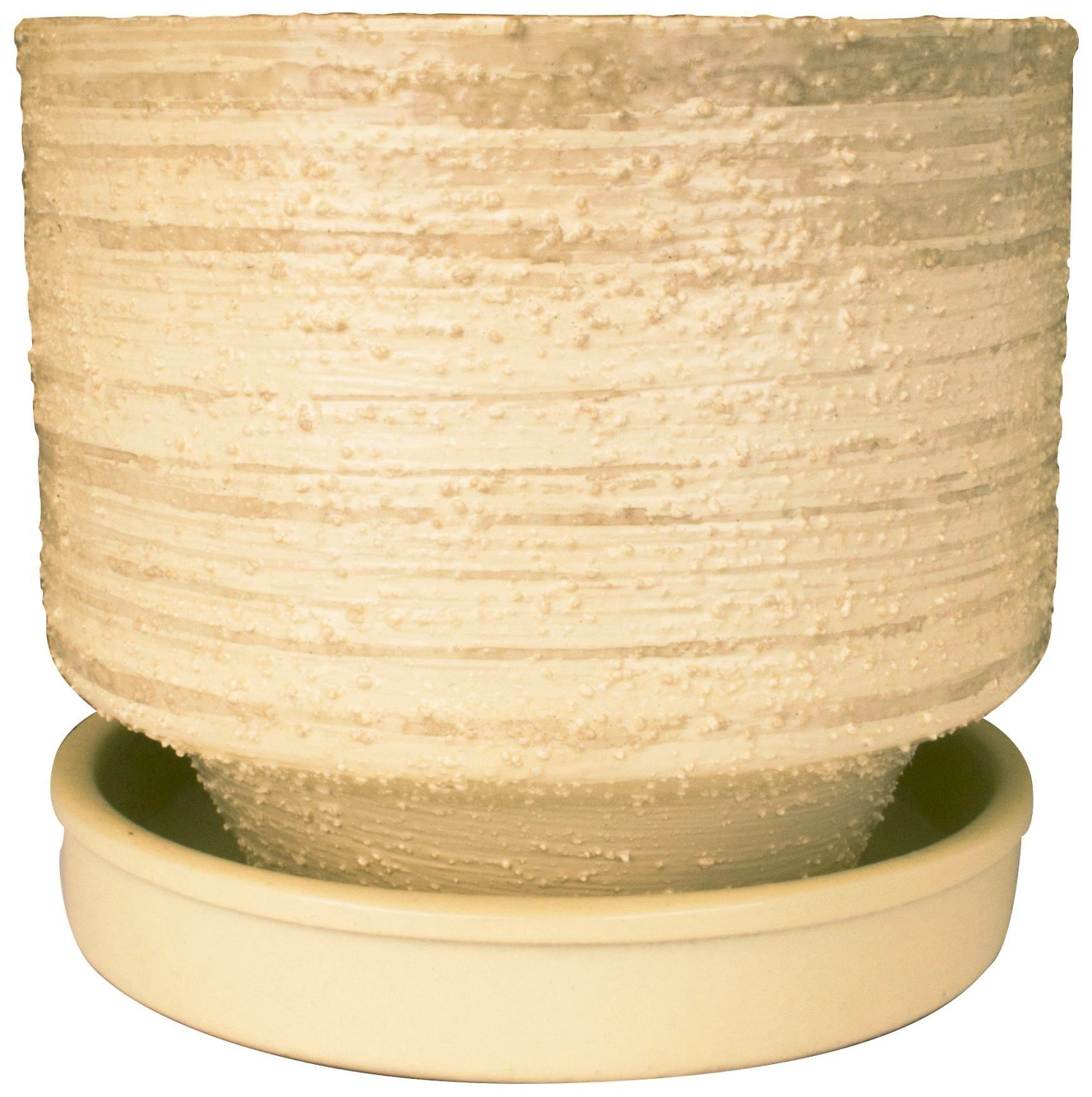 Горшок Песочный d11 см керамический бежевый