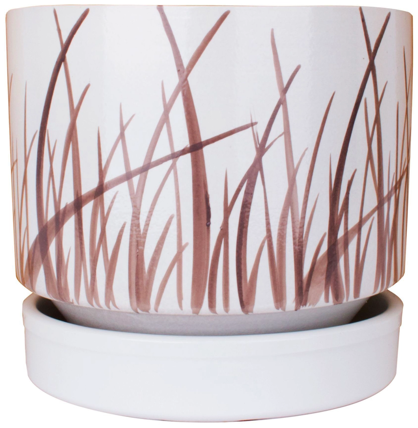 Горшок Имперета d19 см керамический белый