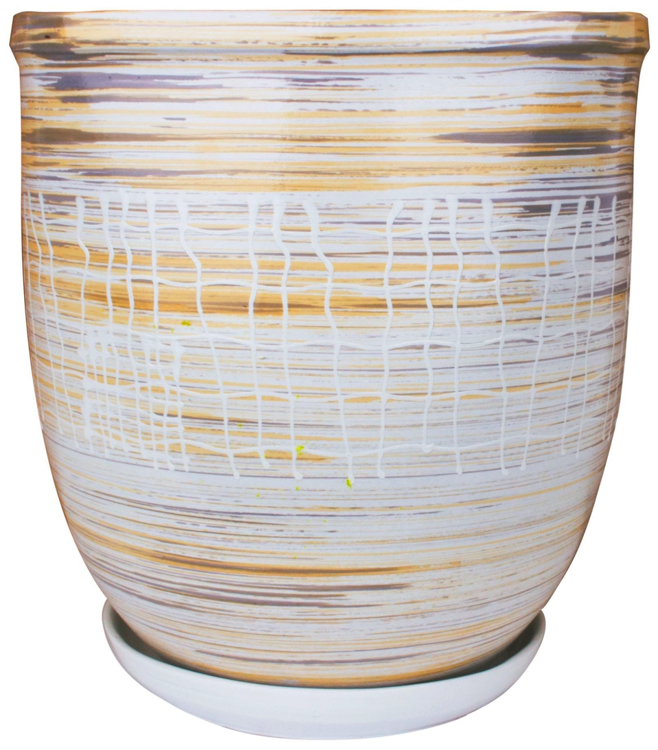 Горшок Прованс d21 см керамический бежевый