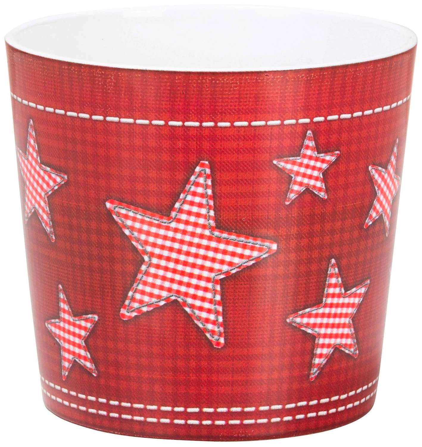 Кашпо Scheurich Звезда 870 d15 см керамическое красное