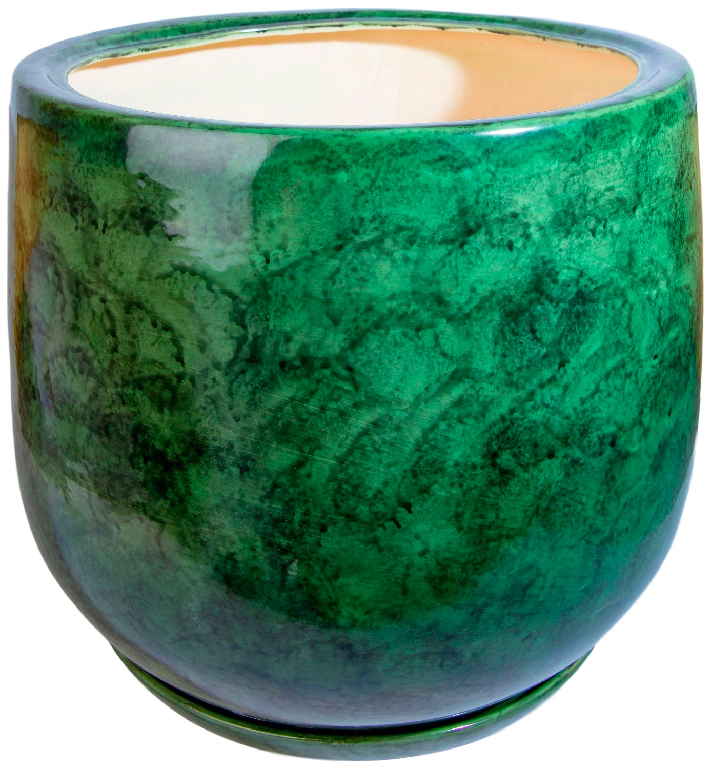 Горшок Тюльпан d32 см керамический зеленый