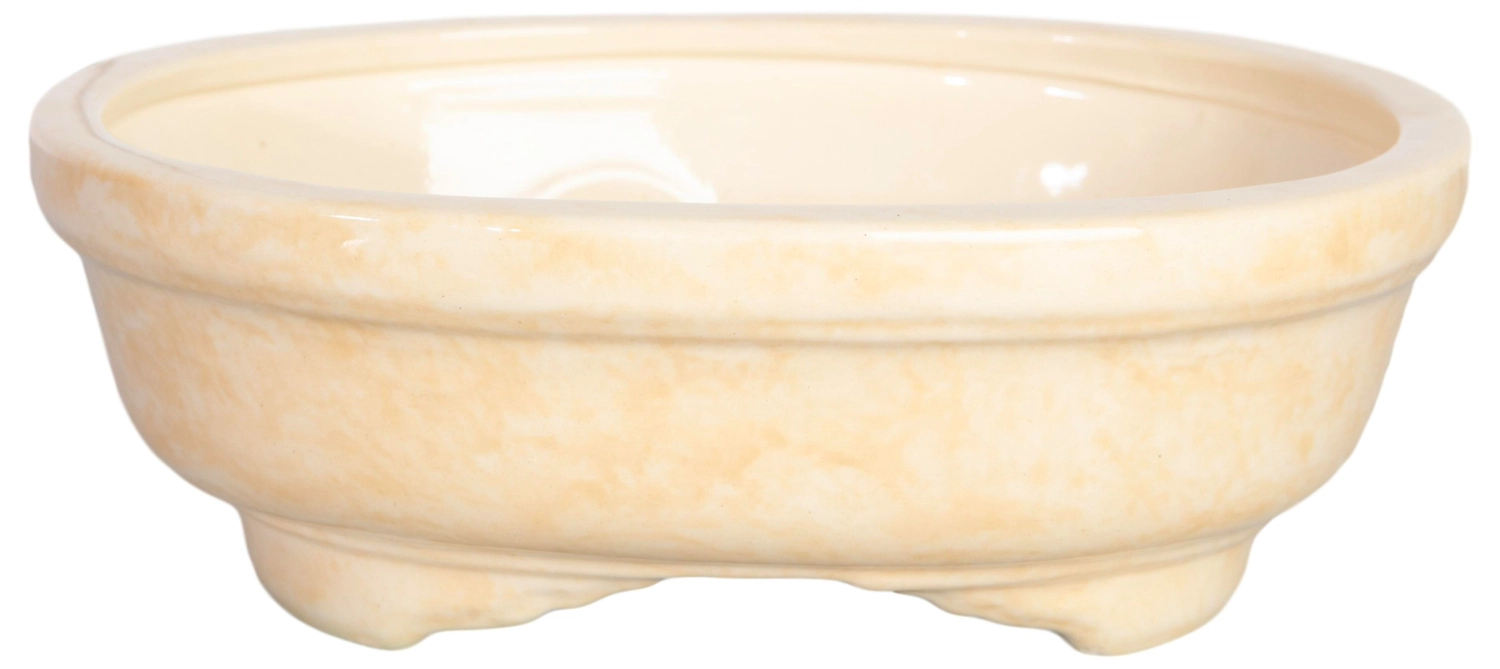 Горшок Бонсайница d24 см керамический бежевый