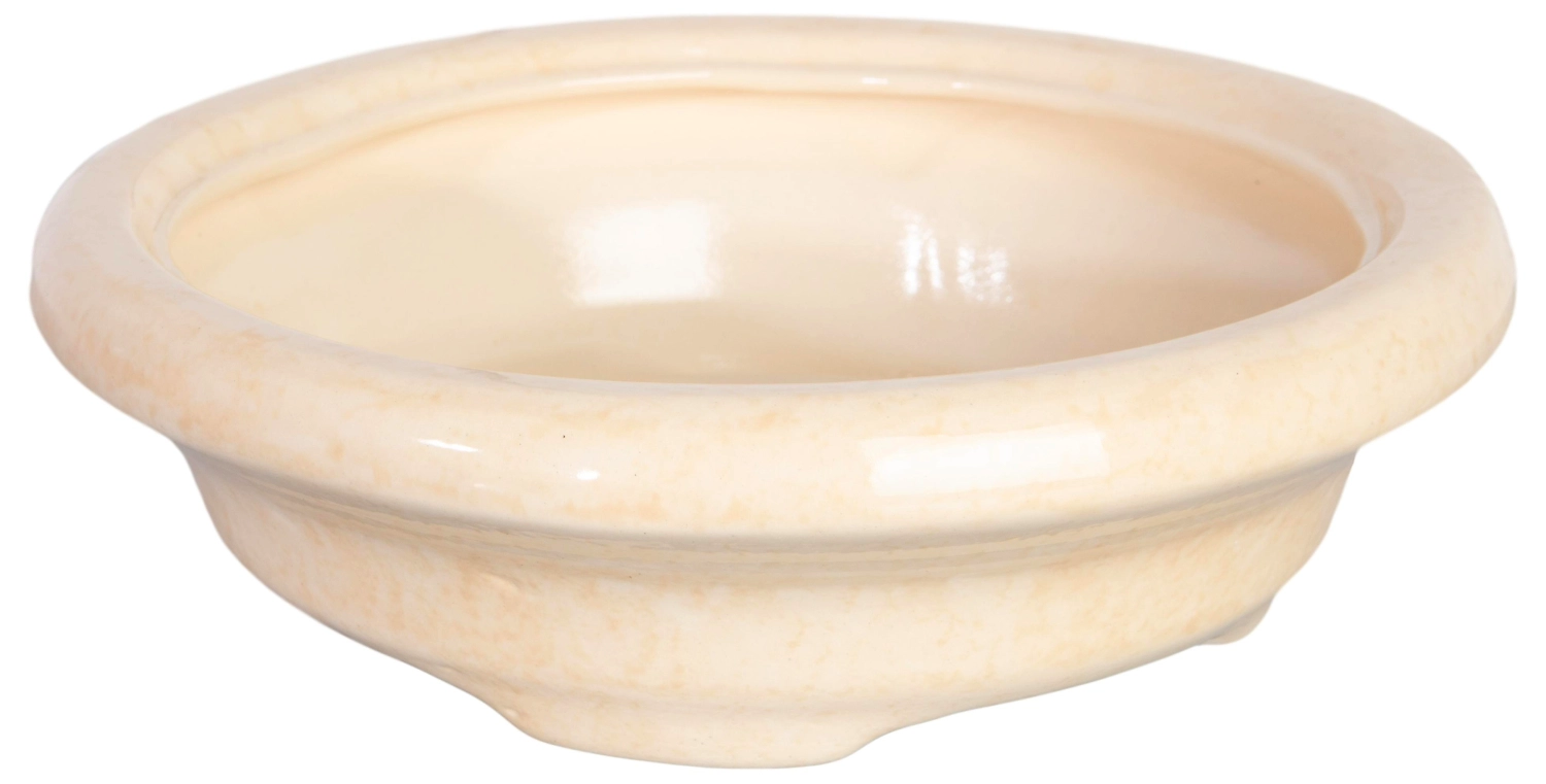 Горшок Бонсайница d30 см керамический бежевый