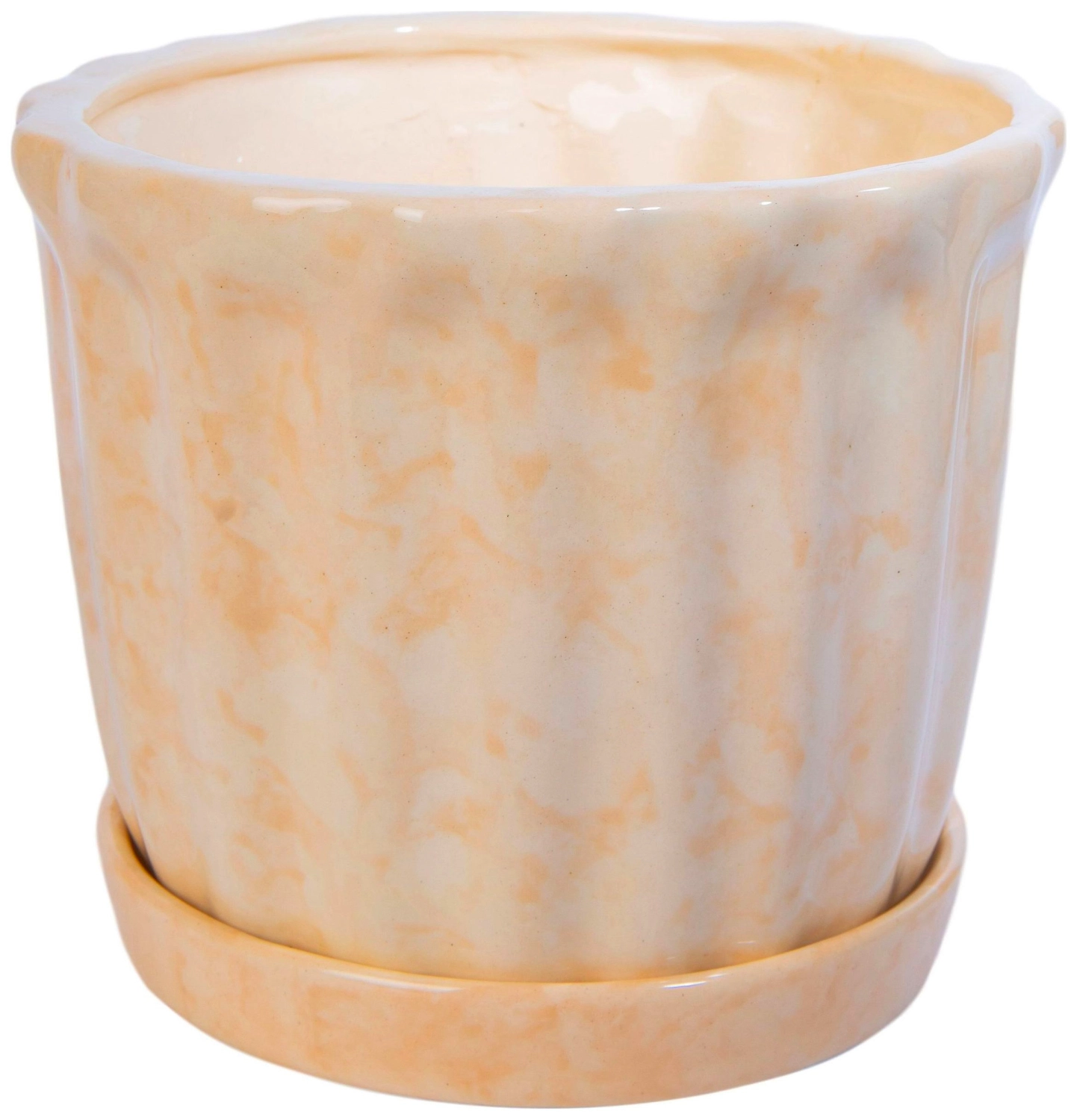 Горшок Кедр №1 d17 см керамический бежевый