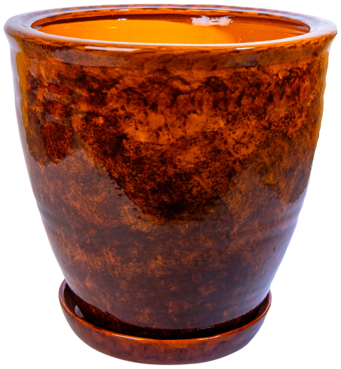 Горшок №10 d28 см керамический коричневый