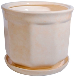 Горшок d21 см керамический бежевый