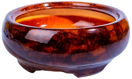 Горшок Бонсайница 6,5х24х7,5 см 0,9 л керамический коричневый