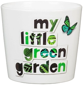 Кашпо Scheurich Гарден 870 d15 см керамическое белое