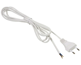 Кабель соединительный OBI со штепселем белый 2 м