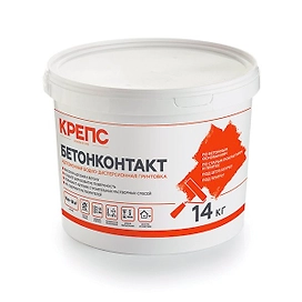 Грунтовка адгезионная КРЕПС Бетонконтакт 14 кг