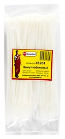 Хомут Ecoplast 3,5 мм D5-50 мм нейлон/полиамид белый 100 шт
