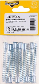 Стяжки универсальные Element 7х70 мм сталь 10 шт