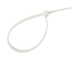 Стяжки кабельные OBI 4,2х200 мм пластик белые 100 шт