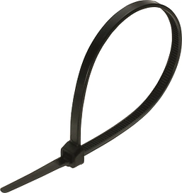 Стяжки кабельные OBI 4,2х200 мм пластик черные 100 шт