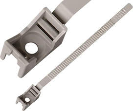 Стяжка для труб и кабеля Европартнер PRNT 38 см серый 25 шт