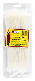 Хомут Ecoplast 2,5 мм D5-50 мм нейлон/полиамид белый 100 шт