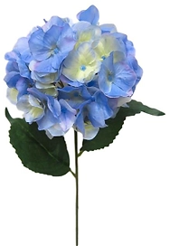 Искусственная ветка гортензия светло-голубая 78 см
