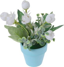 Искусственные розы 18 см в ассортименте