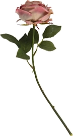 Искусственный цветок Роза нежно-розовая 38 см