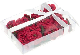 Набор искусственных цветов Роза красная 10х7 см