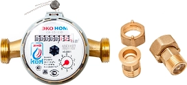Счетчик ЭКО НОМ универсальный с обратным клапаном 110 мм 1/2" горизонтальный