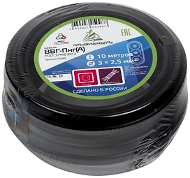 Кабель силовой ВВГ-Пнг(А) 3x2,5 кв. мм 10 м