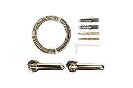 Карниз для штор струнный матовое серебро 3 м