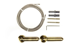 Карниз для штор струнный античное золото 5 м