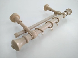 Карниз для штор Русские карнизы настенный двухрядный слоновая кость 300 см