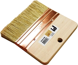 Кисть плоская ID SPALTER натуральная щетина широкая бежевая 120х10 мм