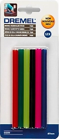 Стержни клеевые Dremel GG05 7х100 мм разноцветные 12 шт