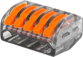 Клемма соединительная Rexant 5 проводников прозрачный 40 шт