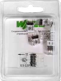 Клемма Wago 07-5131-05 обжимная 2 провода 2,5 мм 5 шт