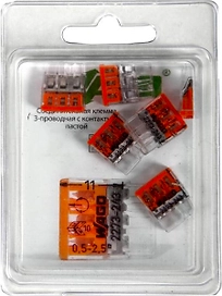 Клемма Wago 07-5142-05 обжимная 3 провода 2,5 мм 5 шт