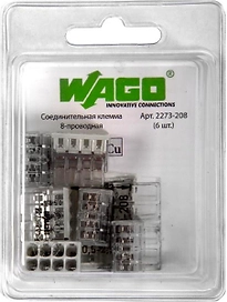Клемма Wago 07-5135-06 обжимная 8 проводов 6 шт