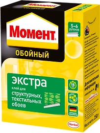 Обойный клей Момент Экстра для структурных обоев 250 г